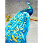 DIY teemantmaali komplekt Loomade teemanttikandid Ristpistes paabulinnu pildid kividest mosaiikkaunistus Full Round 20x30CM