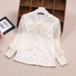 T&uuml;drukutele Valge pikkade varrukatega pluus Lastele alumine T-s&auml;rk Kevadine Laste pitspluus Kardigan Topid S&uuml;gisesed lasteriided 170