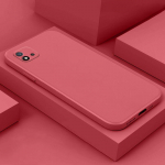 Luksuslik ruudukujuline vedel silikoon&uuml;mbris OPPO Realme C11 2021 l&ouml;&ouml;gikindla pehme telefonikaane jaoks Realme C 11 C11 2020 &uuml;mbriste jaoks Realme C11 (2020) punane