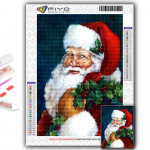 Populaarne 5D isetegemise ristpistega j&otilde;ulupuu J&otilde;uluvana lumememm t&auml;ispuur- ja ristpistes k&auml;sit&ouml;&ouml;komplekt Seinakleebis Kodukaunistus Full Round 20X30CM