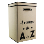 Les Tr&eacute;sors De Lily [R2471] &ndash; beež puuvillane pesukast  Messages  (Kauplus A-st Z-ni) - 58x35x35 cm (70L) beež