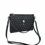 Skull Rahakott Studded Punk Coffin Goth Neet rahakotid ja k&auml;ekotid Crossbody Satchel &Otilde;lakott Sidur rahakott Rahakott S&otilde;numi kott must