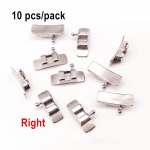 Hambaortodontiline keelekesta toru roostevabast terasest keele&uuml;mbris hambaarsti toote materjal 1 pack Hook right