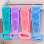 Charm Naiste Meeste Silikoonist massaažihari Kahepoolne vannir&auml;tikurihm kehavannihari Moodne Unisex Seljapuhastust&ouml;&ouml;riistad Puhastustera lilla