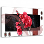 L&otilde;uenditr&uuml;kk Red Orchid Abstraction 60x40 punane