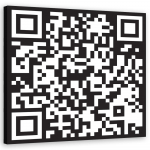 L&otilde;uendiprint Kood QR 30x30 valge/must