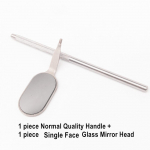 Hambaravi Suu peegel Odontoskoop Suuhooldus Hammaste Puhastus Uuring H&uuml;gieen Klaas Peegel Peegli K&auml;epide 1 set D normal handle