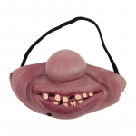 Pool n&auml;gu &otilde;udusmask peokost&uuml;&uuml;m Keeruline rekvisiit Kaunistus T&auml;iskasvanutele Kloun Lateksmask Naljakas cosplay 20X12cm