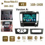Android autoraadio Nissan Tiida C11 2004 - 2013 Navi GPS multimeedia videopleier Stereo 2din 1+16GB A