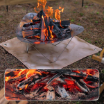 Fire Portable Grill Camping Fire Rack aia seljakotireisimiseks