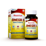 Cipla Maxirich Omega 3 Super Strength 60 kapsel EPA 500 mg DHA 350 mg