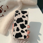 Lehma mustriga mustvalge stiilis silikoonist telefoni&uuml;mbris iPhone Xs Max 7 13 11 14 Pro Max 12 Mini Xr X 8 Plus Capa Conque jaoks for iphone 12