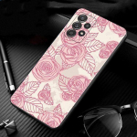 Samsung Galaxy A51 A71 A01 A11 A21 A21s A31 A41 A72 A52 A42 A32 A22 A12 A02 A02s F42 Shell Rose Roosa lilla Bling muster jaoks For Samsung A12