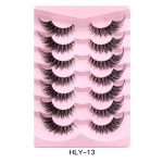 Cat Eye kohevad ripsmed Faux Mink ripsmed pikad 7 paari kohevad naaritsaripsmed Dramatic Volume ripsmed pikendav meik HLY-13