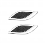 Autode kujundamine 3D Shark Gill Auto k&uuml;lgne v&otilde;ltsventileerimiskleebis Metallist kroomi peene kaunistusega modifitseeritud auto stiiliga populaarne kleebis 2PCS