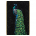 Hele luksuslik sinine paabulinnu plakat Abstraktne loomade seinakunst l&otilde;uendimaal elutoa seinale dekoratiivsed pildid kodukaunistus 21cm&times;30cm NoFrame