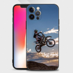 Moto Cross mootorratta spordi&uuml;mbris iPhone 12 11 Pro Max XS XR X 7 8 Plus 12 Mini SE 2020 Shell Back Capa Funda Cover Caso jaoks iPhone XR