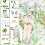 Nahida Cosplay Anime Impact Lesser Lord Kusanali Nahida Cosplay Kost&uuml;&uuml;m Vormiriietus Kleidid Mantel Parukas Halloween L-costume and wig