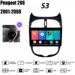 2Din autoraadio Peugeot 206 206CC 206SW 2000-2016 Citroen C2 2004-2008 pleier Android Carplay WIFI GPS Navigation Stereo 2+32GB 2+32GB,A