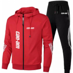 Can Am Team Spyder Mootorrattad Prinditud Meeste S&uuml;gistalve Komplektid T&otilde;mblukuga kapuuts + p&uuml;ksid Kaheosaline Spordidress Spordir&otilde;ivad Spordi&uuml;likond XL