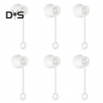 6 tk &otilde;lgedest katted M&uuml;tsid Korduvkasutatavad libisemisvastased toiduklassi l&otilde;hnavabad elastsed joogik&otilde;rrekaitse m&uuml;tsid pehmed &otilde;lekatted Fix Tight &otilde;lgede tarvik valge