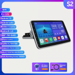 Autoraadio Hizpo 3G+32G 10,1-tolline 360&deg; p&ouml;&ouml;ratav 1 Din AutoRadio GPS universaalsele multimeediumipleierile Stereo 1DIN Video Autoraadio Carplay HeadUnit Audio S2 8Core 4G 32G AI