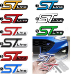 ST LINE m&auml;rgiv&otilde;re logoga 3D metallist embleemi kleebisega tarvikud ST Fiesta Focus Kuga Mondeo Ecosport jne jaoks. 1*ST line (Sticker)