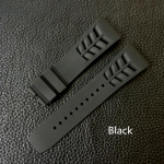 Punane must roheline hall oranž kollane valge pehme silikoonkummist kellarihm Richardi kella jaoks Mille RM011 RM050 rihmaga k&auml;ev&otilde;ru With black clasp must