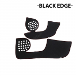 Side edge cover Door Inside Guard Protection Carpet Car Door Anti Kick Pad Sticker for Honda HR-V 2015- HRV HR V Black Edge