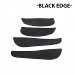 Protective Mat Side edge cover Door Inside Guard Car Door Anti Kick Pad Sticker for BMW 3 Series E90 4D 2009-12 318i Black Edge