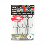 Peibutis Y-F33F Treble Hook Peentraadist Treble Hooks Suurus 3 (5136)