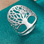 925 Sterling Silver Tree Of Life 6 7 8 9 10 S&otilde;rmus Moe v&otilde;lu Ehted 6