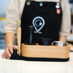 Kohvi tamper, portafilteri alus, kaasaskantav espressojaam turustajale