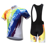 Suvine l&uuml;hike ratsutamine jalgratas Jalgrattar&otilde;ivaste komplekt Meeste Spordikampsunid Kost&uuml;&uuml;mid Mustad Bib Pants S