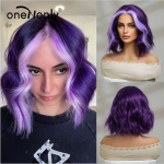 Lilla parukas Lolita naiste lokkis naiste l&uuml;hikesed parukad Halloweeni Cosplay parukas meigit&ouml;&ouml;riistad Kvaliteetsed s&uuml;nteetilised juuksed