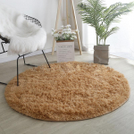 Punane vaip &uuml;mmargune pehme kohev vaip Soliidne mitmev&auml;rviline &uuml;mmargune diivanilaua vaip Palus lastetoa vaibad Shaggy m&auml;ngumatt Armas Diameter 120cm