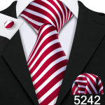 Meeste lahedad triibulised lipsud 10 stiili Sinine lilla punane lips Tasku kandiline mansetin&ouml;&ouml;pide komplekt Pulma tutvumispidu N-5242