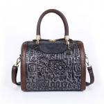 Oracle'i reljeefsed naiste &otilde;lakotid ehtsast nahast k&auml;ekotid Luksusliku disainiga naiste &otilde;htukotid Crossbody kotid 27cm*16cm*21cm tumehall v&auml;rv