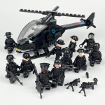 M-24 Black SWAT Helikopteri v&auml;ikese pelletiga lennuki s&otilde;jalise nuku ehitusploki m&auml;nguasi