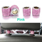 J&auml;&auml;kristallist autoistme peatoe kaunistused Blingi autotarvikud naistele Car Bling roosa