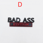 BAD ASS Edition Metallist Embleem M&auml;rk Kleebis J/eep G/rand C/herokee L/iberty Patriot Renegade F/ord F-150 F250 F350 C/hevrolet C/hevy jaoks A
