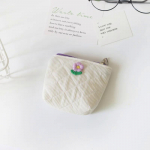 Corduroy lilleline m&uuml;ndikott V&auml;ike rahakott naistele armsad h&uuml;gieenipadjad Organiseerija kaasaskantav v&otilde;ti k&otilde;rvaklappide kaardi&uuml;mbris meigikosmeetikakott S roosa