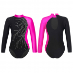 T&uuml;drukute pikkade varrukatega v&otilde;imlemistrikood, s&auml;delev balletitantsu trikoo tantsuriided, laste uisukost&uuml;&uuml;m 9-10 Years