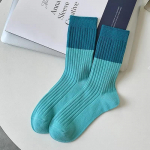 Vintage naiste sokid Korea mood Harajuku t&auml;navar&otilde;ivad spordisokid naiste vabaaja triibuline ruuduline puuvillane kudumine elastne pikk sokk