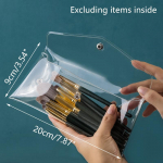 PVC l&auml;bipaistev meigipintsli hoiukott Kaasaskantav mini reisin&ouml;&ouml;biga m&uuml;ndikott veekindel tarvikud meigipintsli kott 1 tk S