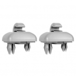 2 tk Praktiline p&auml;ikesekorrosioonikindel kulumiskindel visiiri kronstein, sisemine p&auml;ikesesirmi klambrihoidja 8U0857562A 8E0857562 hall