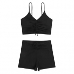 2 tk/komplekt Stiilne ujumiskost&uuml;&uuml;m k&otilde;rge v&ouml;&ouml;kohaga ujumine, juhtmevaba suvepuhkus naiste bikiinikomplekt Naiste r&otilde;ivas M