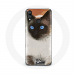 &Uuml;mbris Huawei P20 Lite Siiami must-valgetele sinistele silmadele