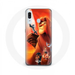 Coque pour Samsung Galaxy A40 Le Roi Lion Simba et Mufasa