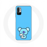 Coque pour Xiaomi Redmi Note 10T 5G Bangtan BTS BT21 Koya RM Fond Bleu